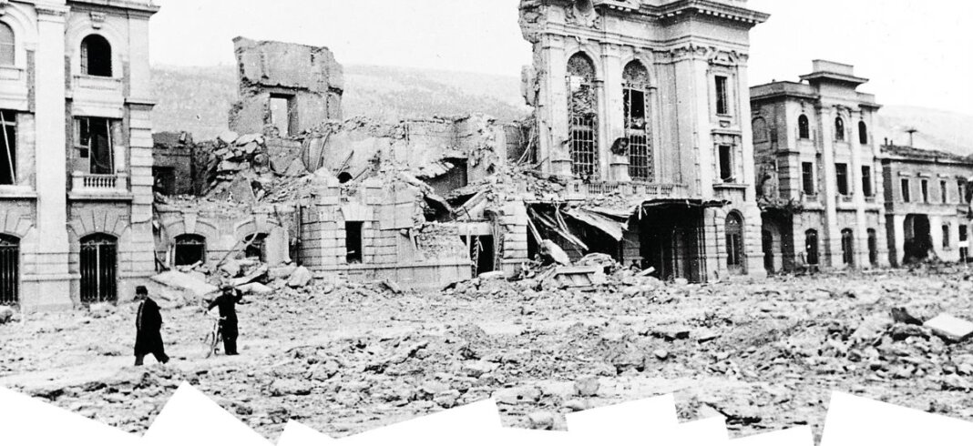 Una delle immagini della mostra Prato Bombardata - Prato Liberata (foto ufficio stampa)