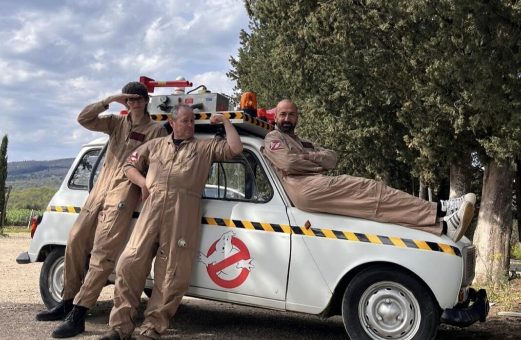 Ghostbusters in salsa toscana per beneficenza, l'anteprima al Parco Quinto Martini di Seano (foto FB Edoardo Prestanti)