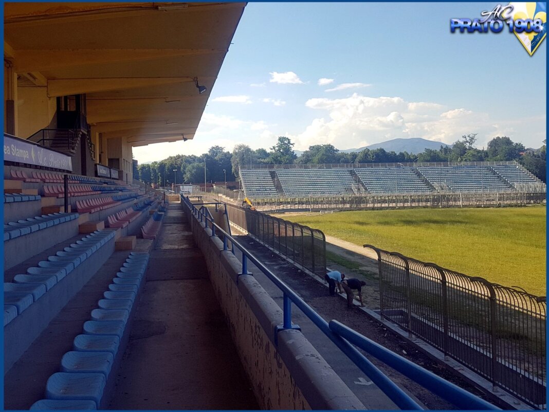 Prato, agibilità definitiva per lo stadio Lungobisenzio (foto FB)