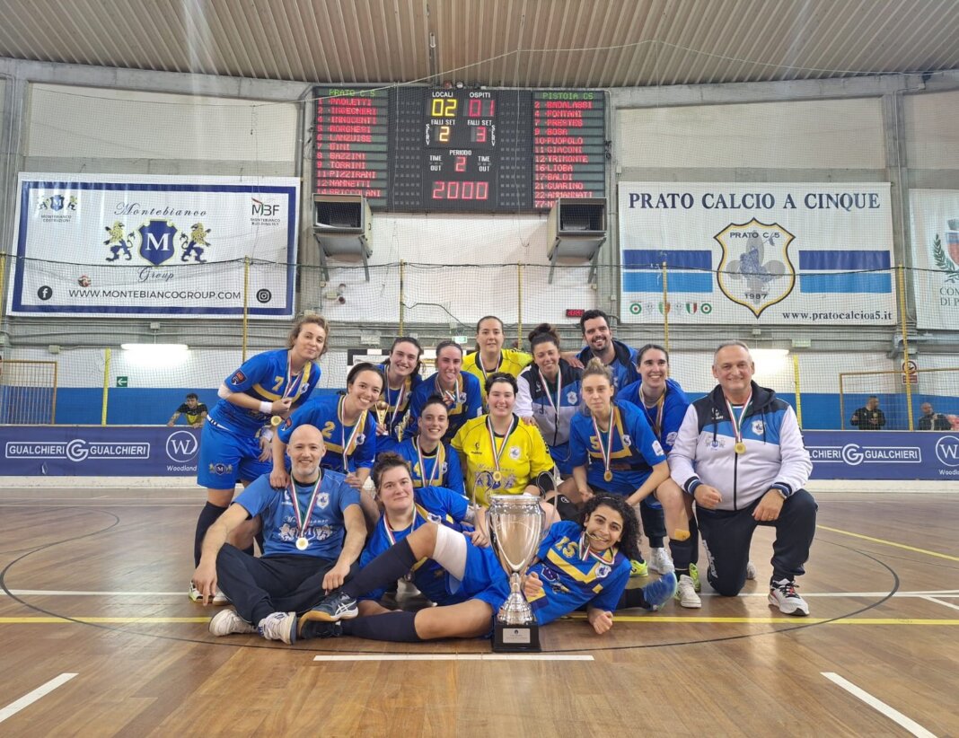 Trionfo in Coppa Toscana femminile per il Montebianco Prato Calcio a Cinque