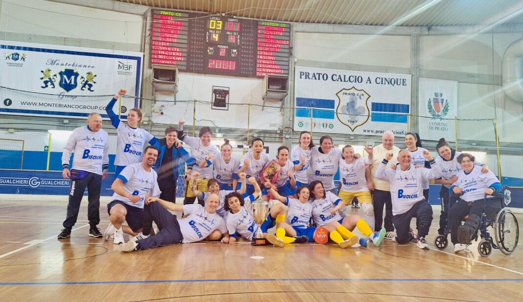 Montebianco Prato Calcio a Cinque femminile, chiuso un eccezionale triplete