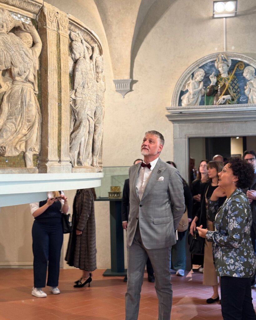 Un momento della visita