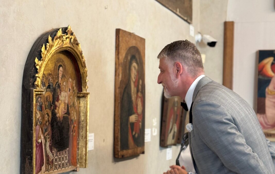 Visita a Prato per il ministro della cultura, Alessandro Giuli