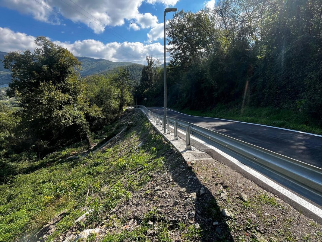 Riaperta dopo i lavori di somma urgenza via della Fattoria a Vaiano
