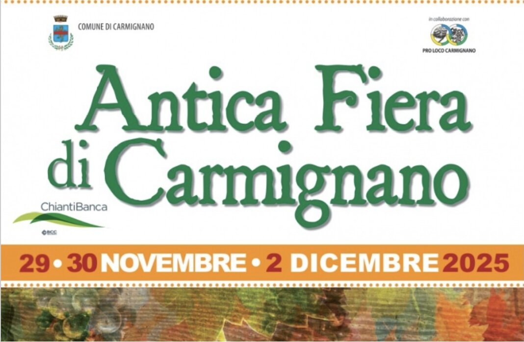 Torna per tre giorni l'Antica Fiera di Carmignano
