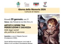 Giorno della Memoria 2026, incontro domani a Vaiano: discriminazioni, razzismo e Shoah raccontate attraverso l’arte